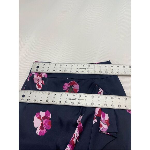 JOIE Alphina Front Drape Floral Print Knee Length Skirt Size 2 - Picture 4 of 10